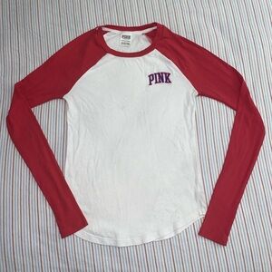Victoria's Secret Logo Fitted Long Sleeve Tee